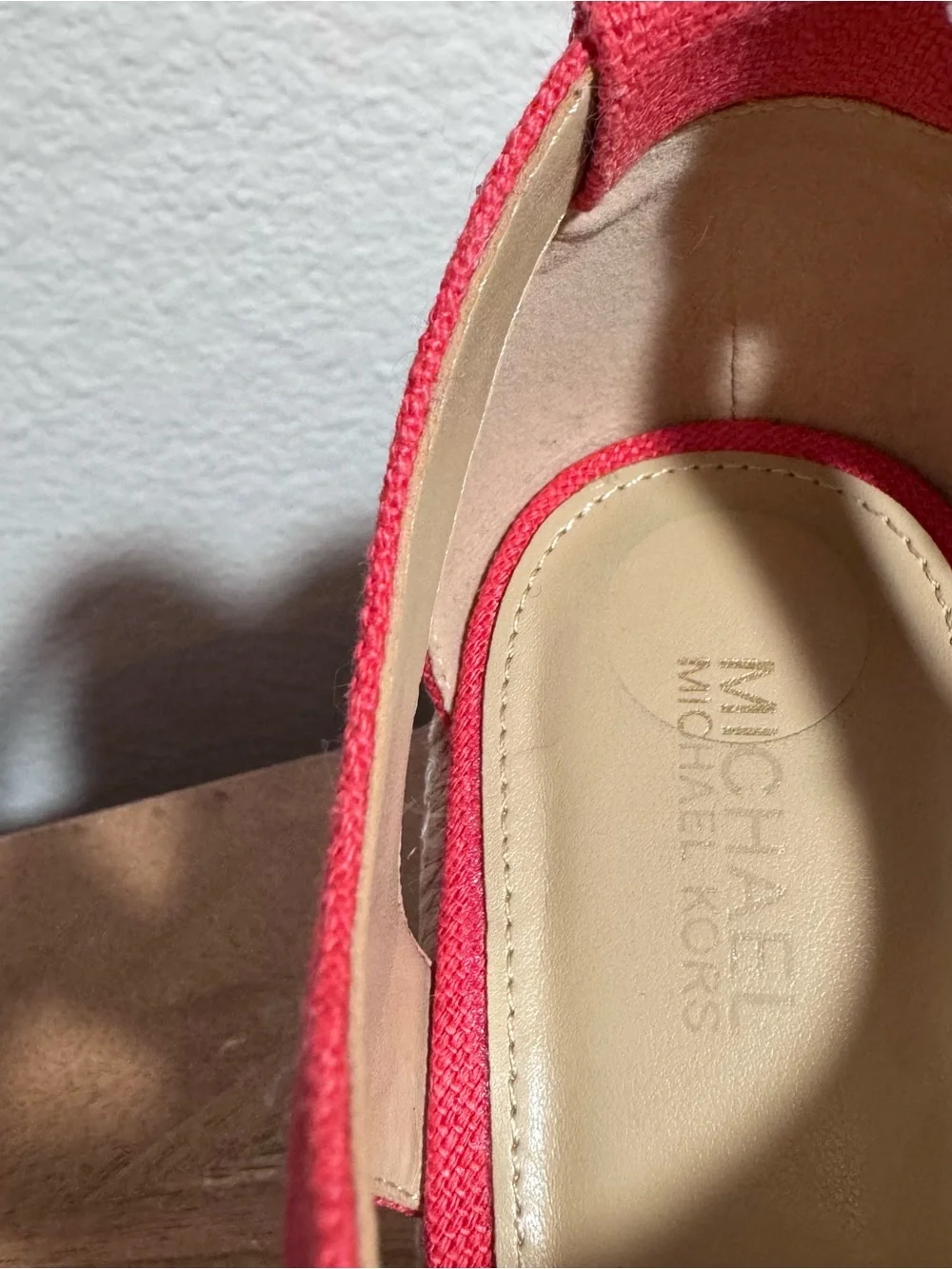 Brand New Michael Kors Berkley Espadrille Mid Wedge Sandals
